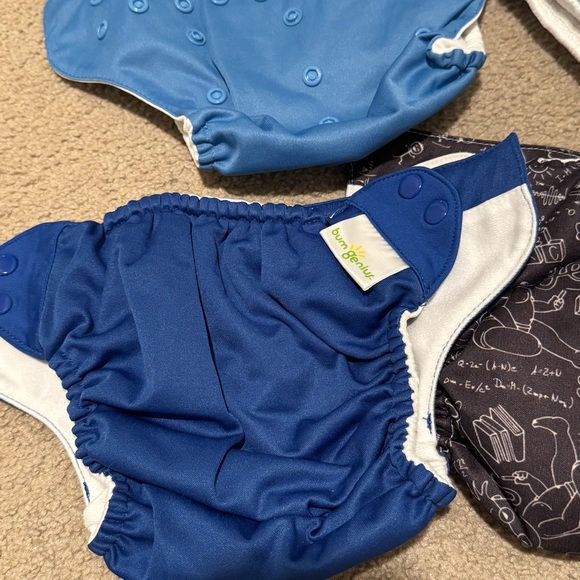 Kids Cloth Diaper Set - Blue, Black, Gray - Picture 2 of 4